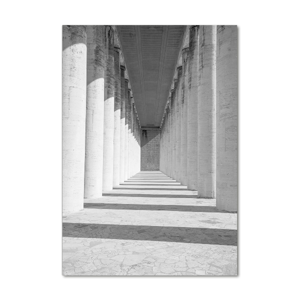 Verticale foto op glas Hal