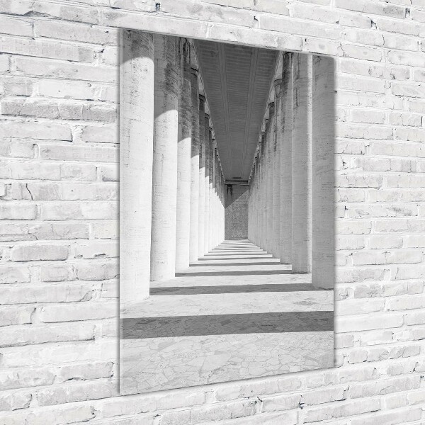 Verticale foto op glas Hal