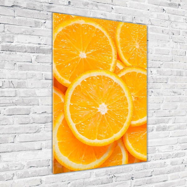 Verticale foto op glas Sinaasappelschijfjes