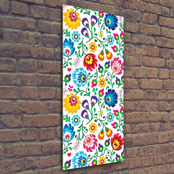 Verticale foto op glas Etnisch patroon