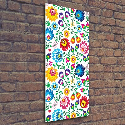 Verticale foto op glas Etnisch patroon