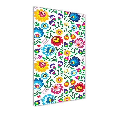 Verticale foto op glas Etnisch patroon