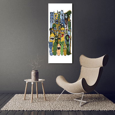 Foto obraz na szkle pionowy Szalone potwory