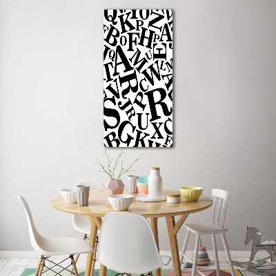 Foto-obraz zdjęcie na szkle pionowy Alfabet