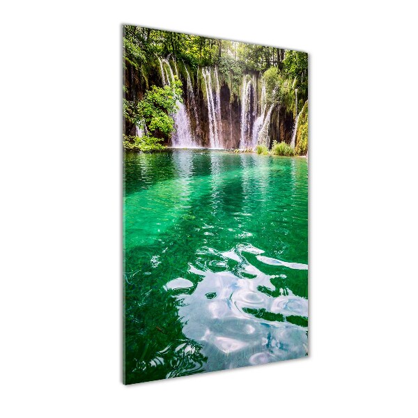 Verticale foto op glas Plitvice-meren