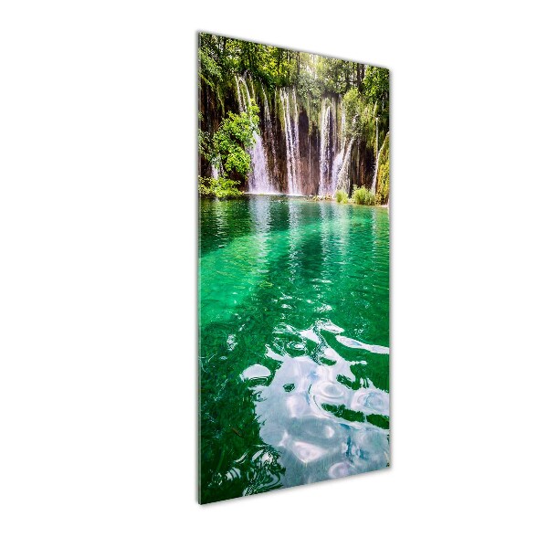 Verticale foto op glas Plitvice-meren