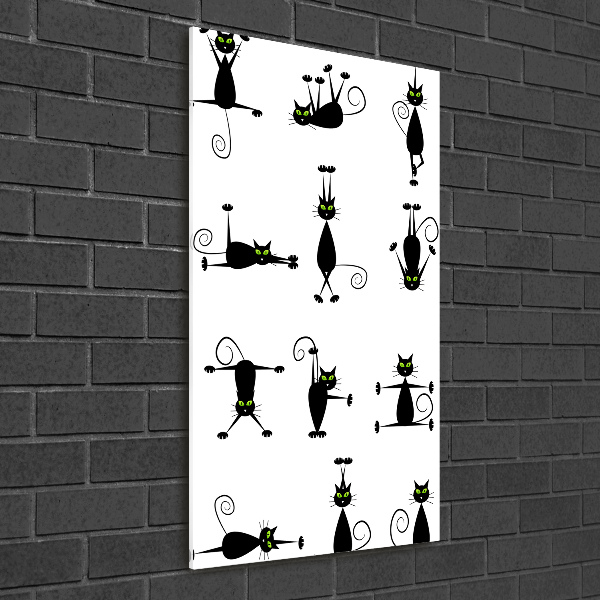 Nowoczesny foto obraz na ścianę pionowy Koty