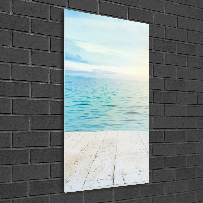 Foto obraz szklany pionowy Tropikalna plaża