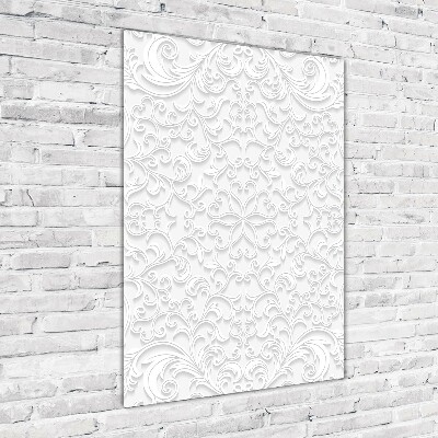 Verticale glasfoto Ornamenten