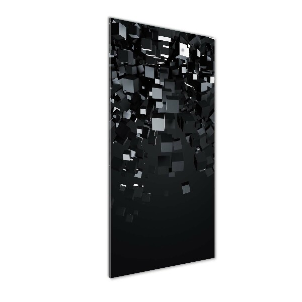 Verticale glasfoto 3D-abstractie