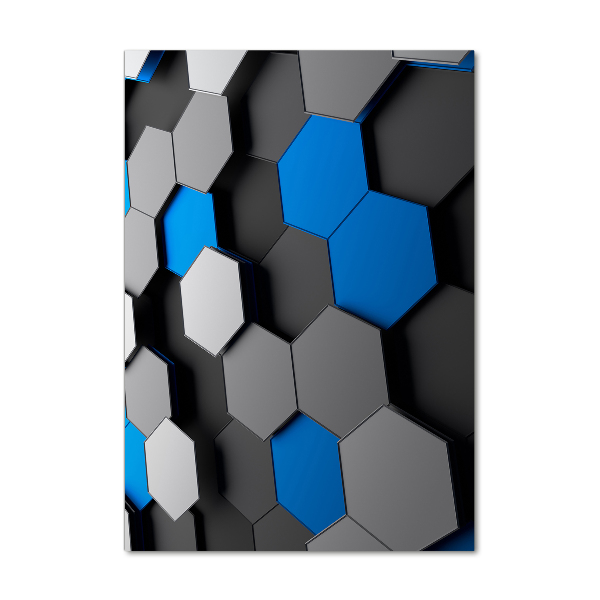 Foto obraz szkło hartowane pionowy Abstrakcja 3D