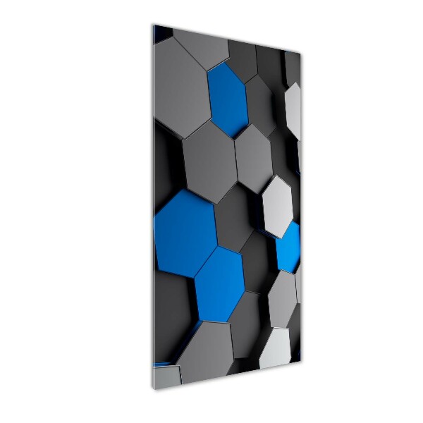 Verticale foto op glas 3D-abstractie