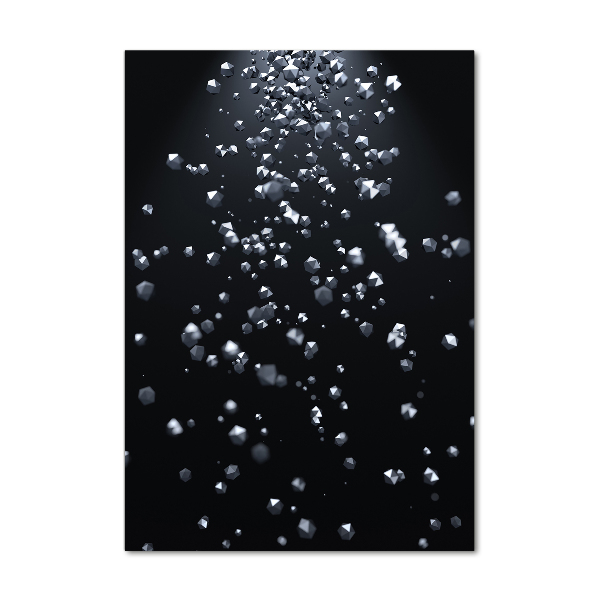 Verticale glasfoto 3D-abstractie