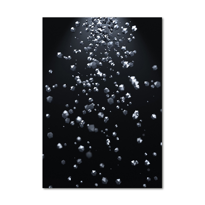 Verticale glasfoto 3D-abstractie