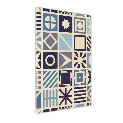 Foto obraz szklany pionowy Geometryczne tło