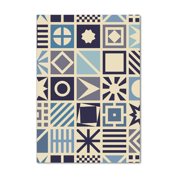 Verticaal glasschilderij Geometrische achtergrond