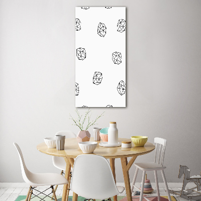 Verticale foto op glas Abstract patroon