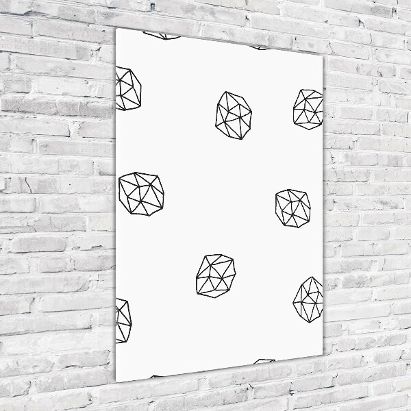 Verticale foto op glas Abstract patroon