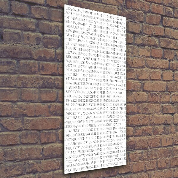 Foto obraz szkło hartowane pionowy Kod binarny