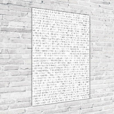 Verticale glasfoto Binaire code