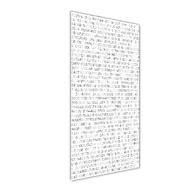 Verticale glasfoto Binaire code