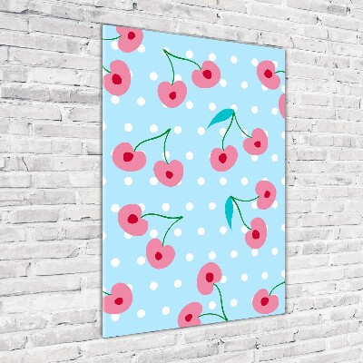 Verticale foto op glas Kersen