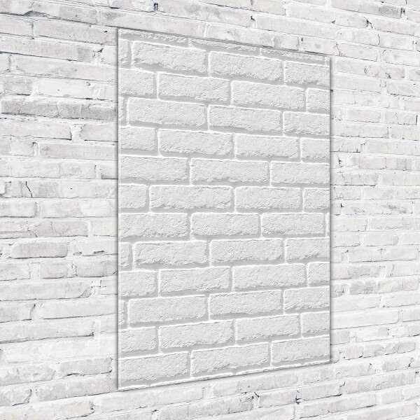 Verticale foto op glas Bakstenen muur