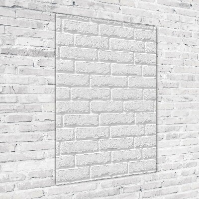 Verticale foto op glas Bakstenen muur