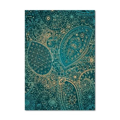 Verticale glasfoto Ornamenten