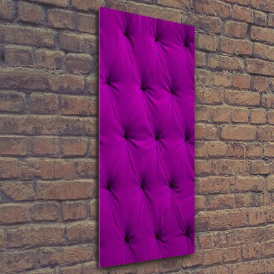 Verticale foto op glas Fluwelen muur