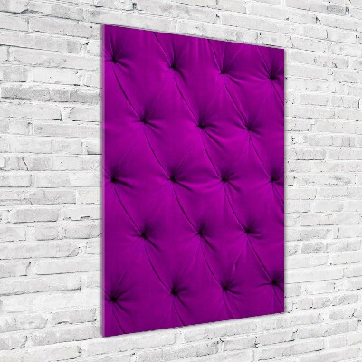 Verticale foto op glas Fluwelen muur