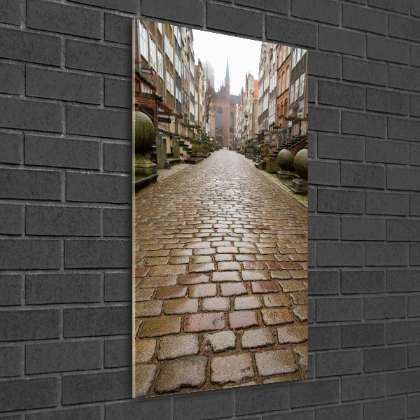 Verticale glasfoto Gdansk, Polen