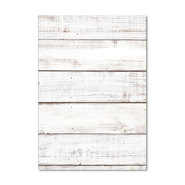 Verticale glasfoto Houten muur