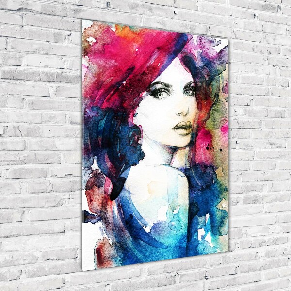 Foto obraz na szkle pionowy Abstrakcja kobieta