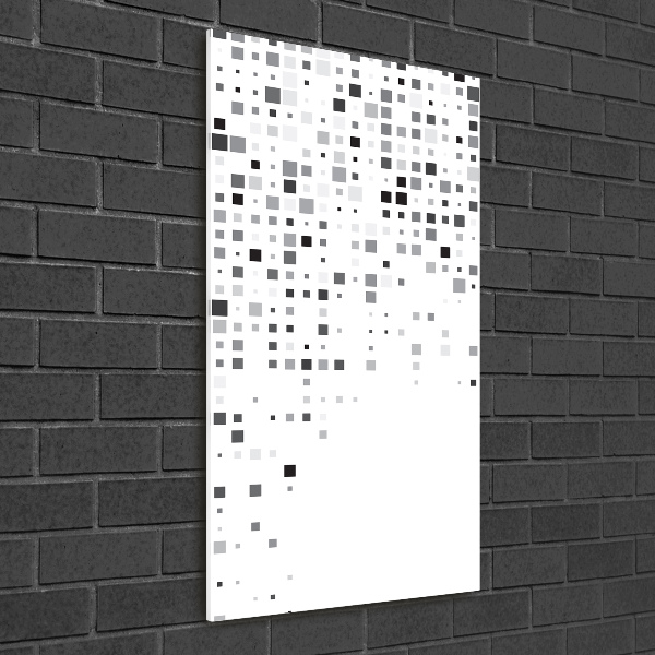 Verticale foto op glas Abstracte vierkanten