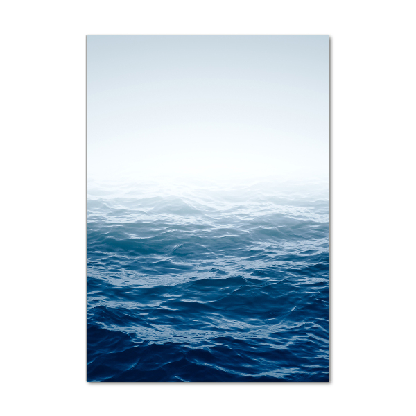 Verticale foto op glas Zeegolven