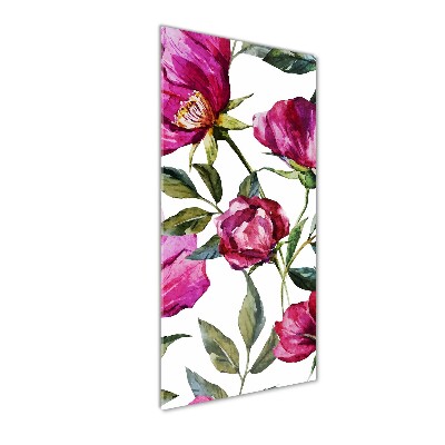 Verticale foto op glas Klaprozen