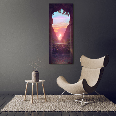 Verticale glasfoto Oosterse architectuur