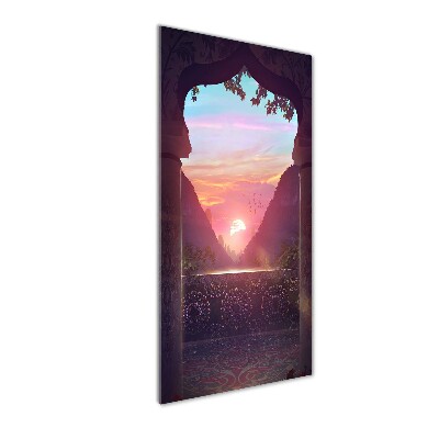 Verticale glasfoto Oosterse architectuur