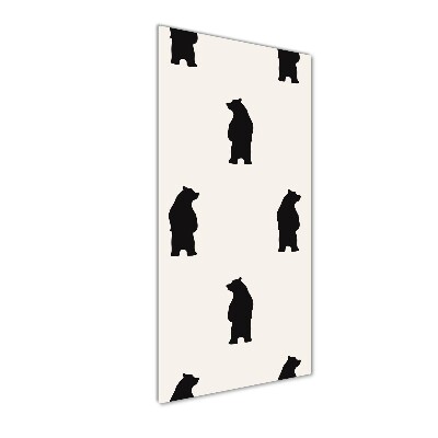 Verticale glasfoto Kleine beertjes