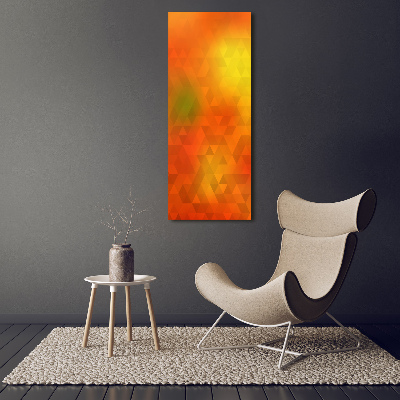 Verticale glasfoto Abstracte driehoeken