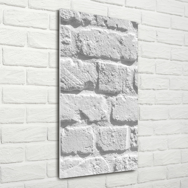 Verticale glasfoto Bakstenen muur