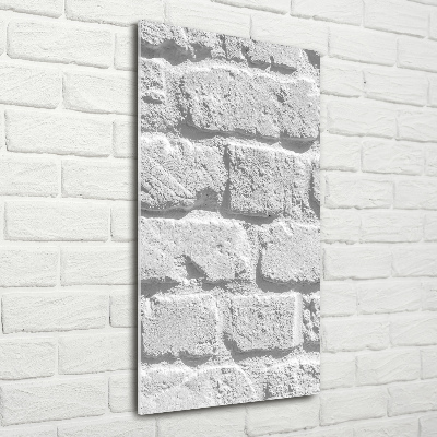 Foto obraz zdjęcie na szkle pionowy Ceglana ściana