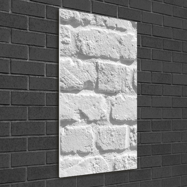 Verticale glasfoto Bakstenen muur