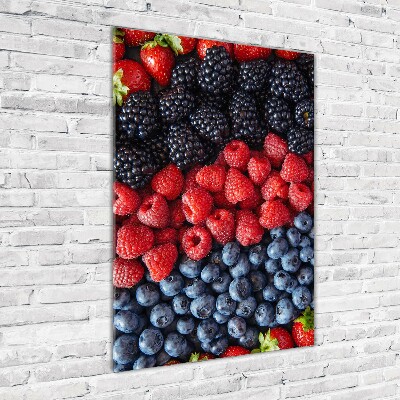 Verticale glasfoto Bosvruchten