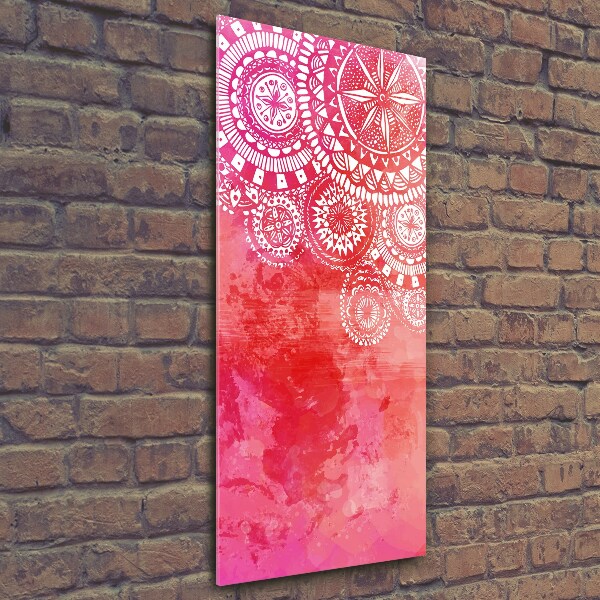 Verticaal glasschilderij Ornamenten