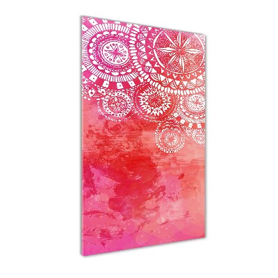 Verticaal glasschilderij Ornamenten