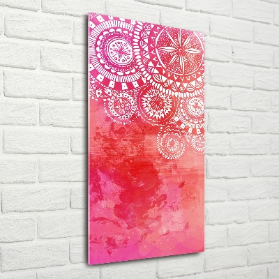 Verticaal glasschilderij Ornamenten