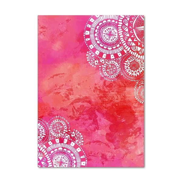 Verticaal glasschilderij Ornamenten