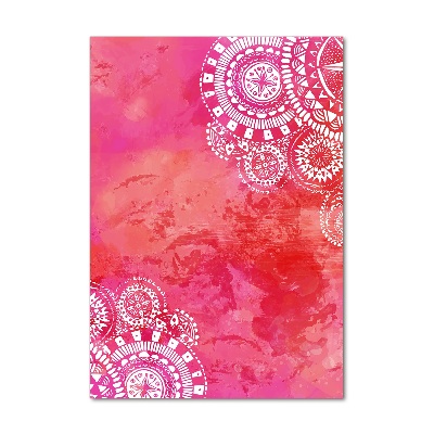 Verticaal glasschilderij Ornamenten